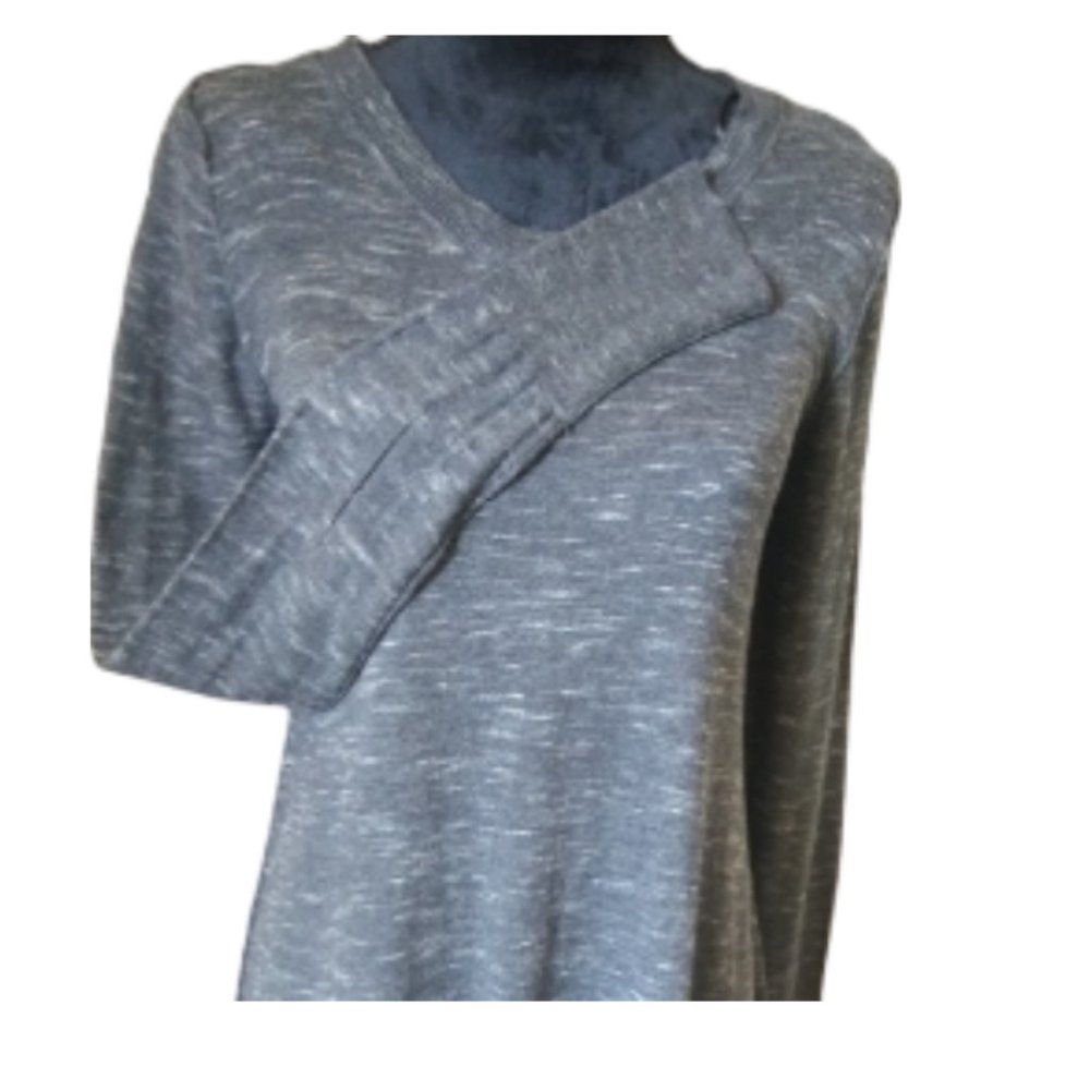 Women's Charcoal Grey Women's Long-Sleeved Top by Shrinking Violet